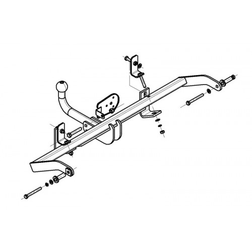 Фаркоп Avtos на RENAULT Kangoo 1997-2008 Арт.RN 05